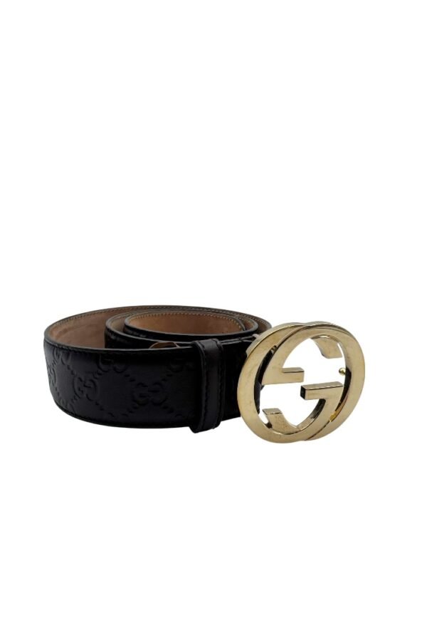 GUCCI -  INTERLOCKING MONOGRAM BELT - Image 10